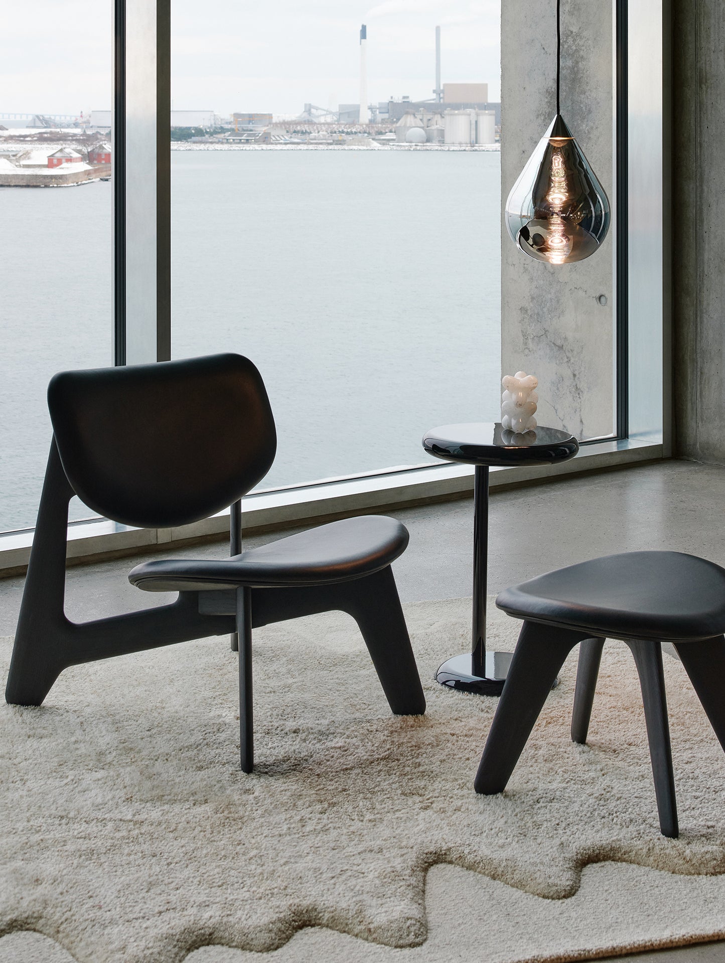 Flare Bead Silver LED Pendant Light by Tom Dixon