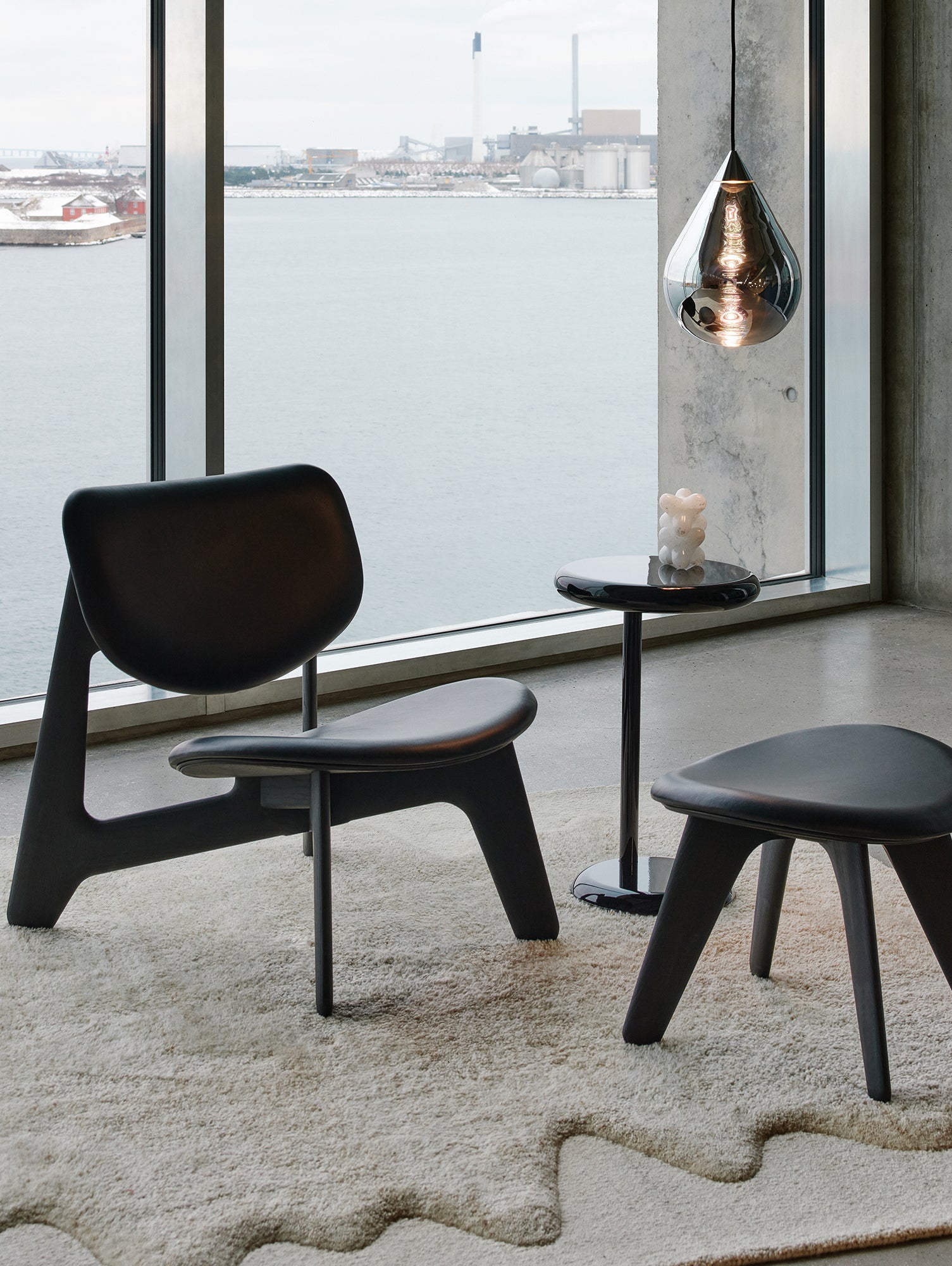 Flare Bead Silver LED Pendant Light by Tom Dixon