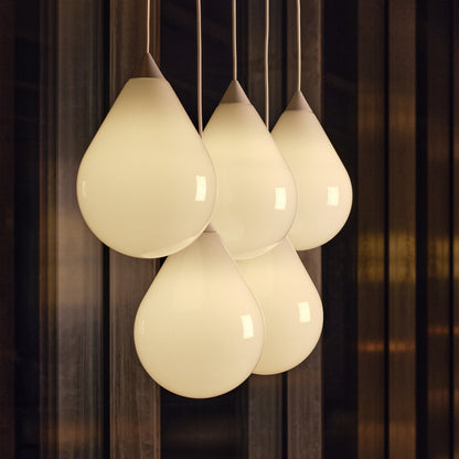 Flare Bead Opal E27 Pendant Light by Tom Dixon