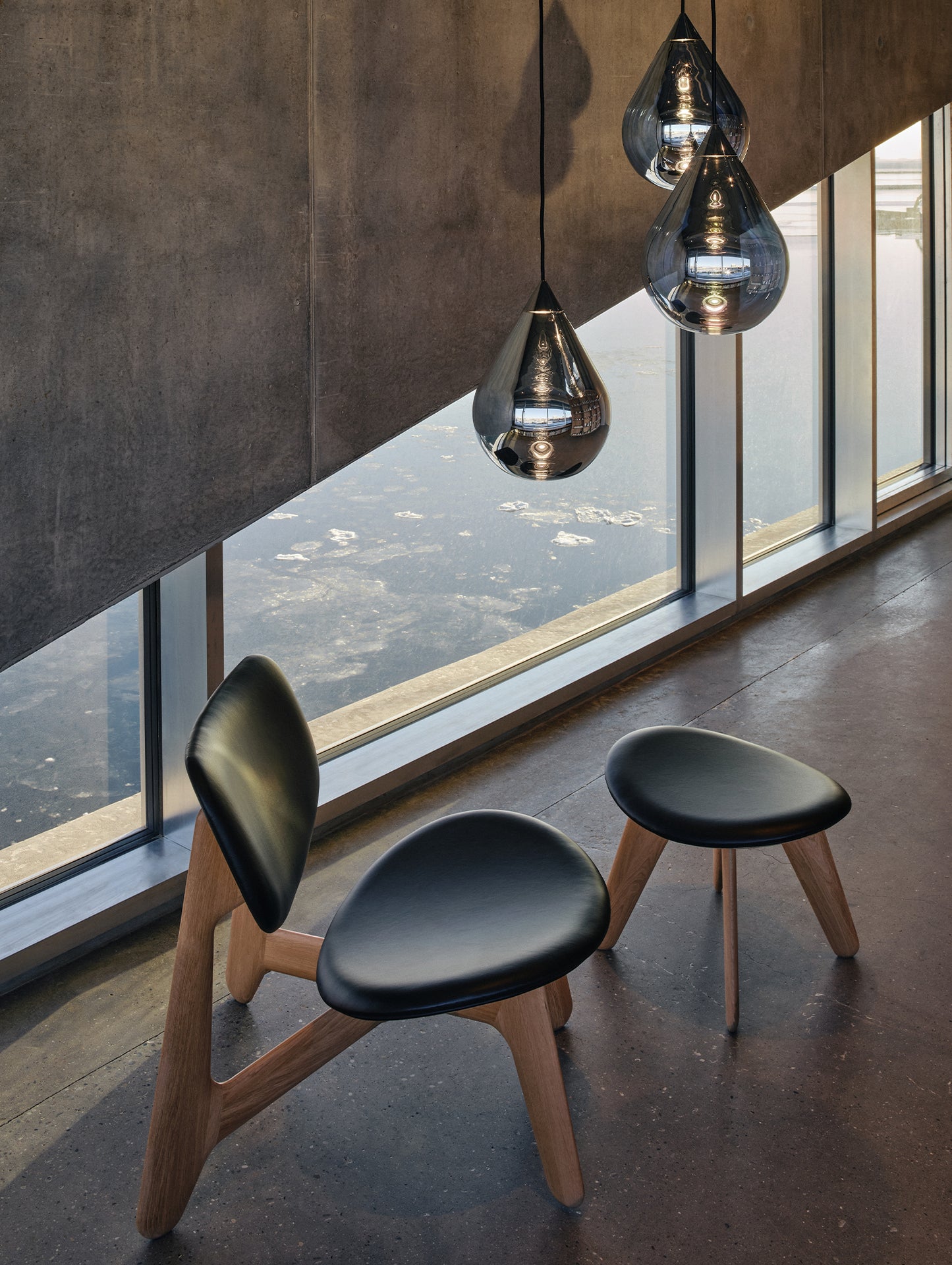 Flare Bead Silver LED Pendant Light by Tom Dixon
