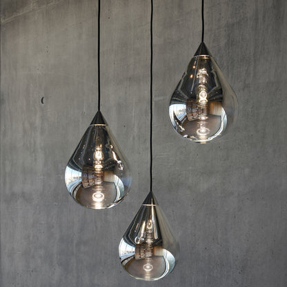 Flare Bead Silver LED Pendant Light by Tom Dixon