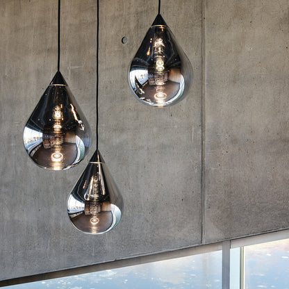 Flare Bead Silver LED Pendant Light by Tom Dixon