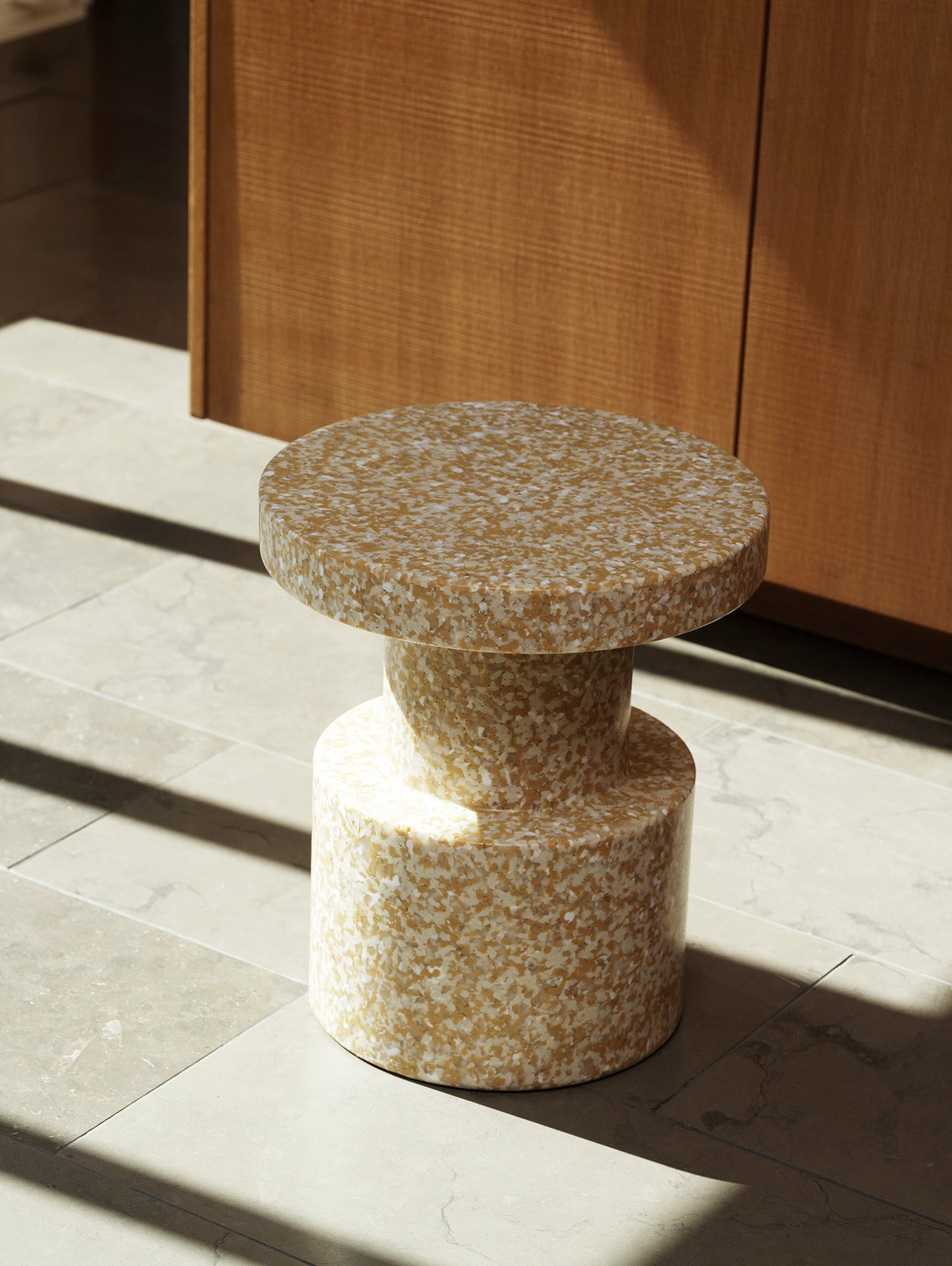 Bit Stool Column by Normann Copenhagen - Mustard