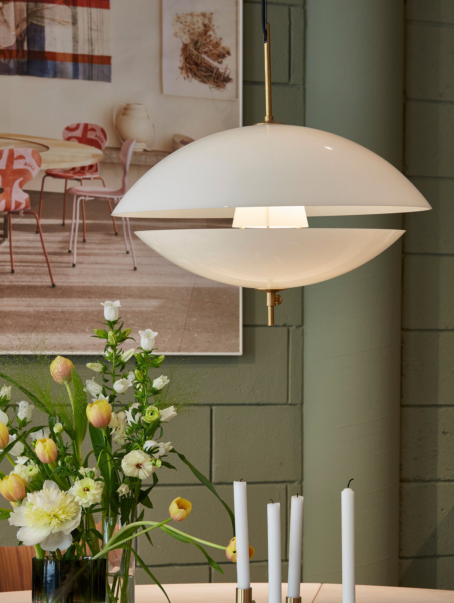 Clam Pendant Lamp by Fritz Hansen 