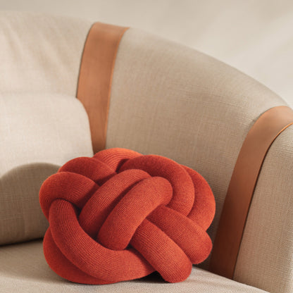 Knot Cushion by Design House Stockholm - Orange Red