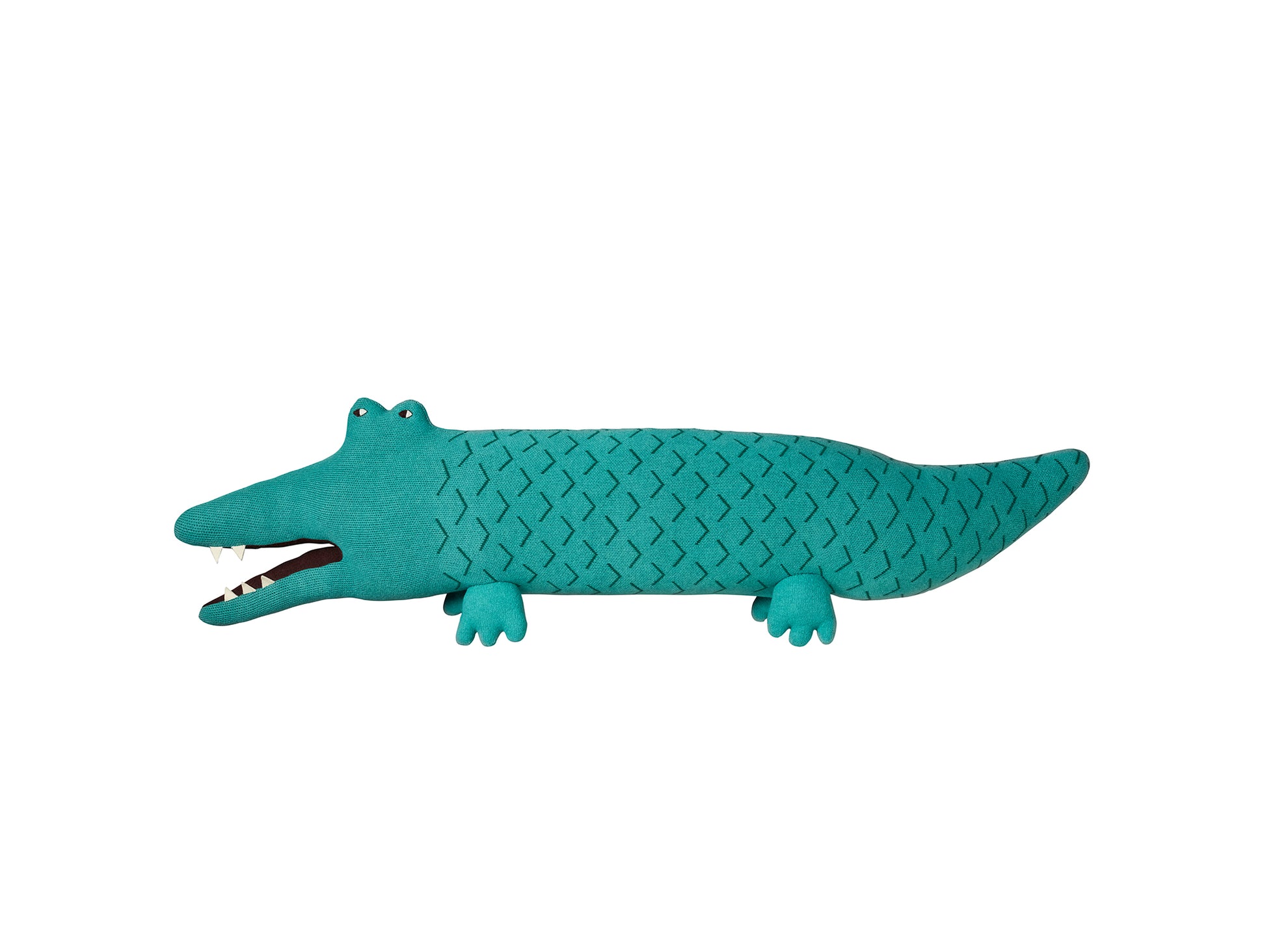 Crocodile (made in) Dundee Bolster Cushion by Donna Wilson