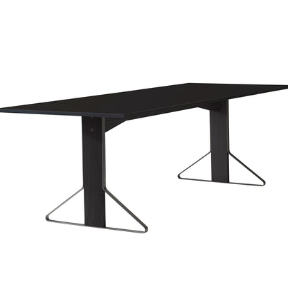 Kaari Table Rectangular by Artek - 240 x 90 cm (REB 002) / Black Gloss HPL Tabletop / Black Lacquered Oak Base