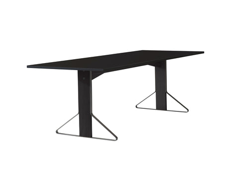 Kaari Table Rectangular by Artek - 240 x 90 cm (REB 002) / Black Gloss HPL Tabletop / Black Lacquered Oak Base