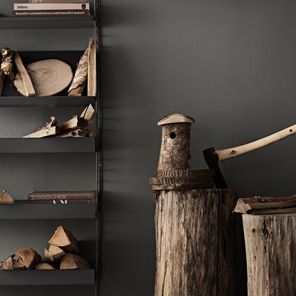 String Metal Shelves by String - High Edge / Dark Grey