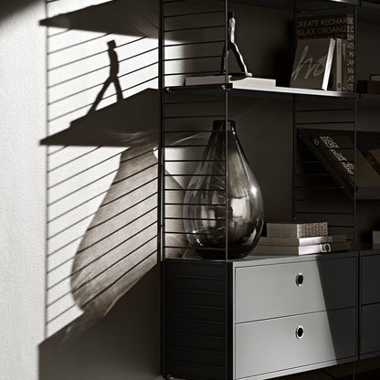 String System Shelves by String - Dark Grey