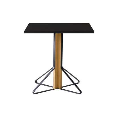 Kaari Table Square by Artek - Black Gloss HPL Tabletop / Natural Oak Base