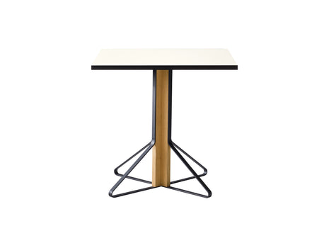 Kaari Table Square by Artek - White Gloss HPL Tabletop / Natural Oak Base
