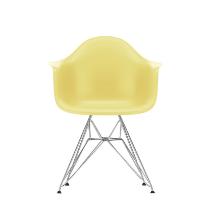Eames DAR Plastic Armchair RE by Vitra - 92 Citron Shell / Chrome Base