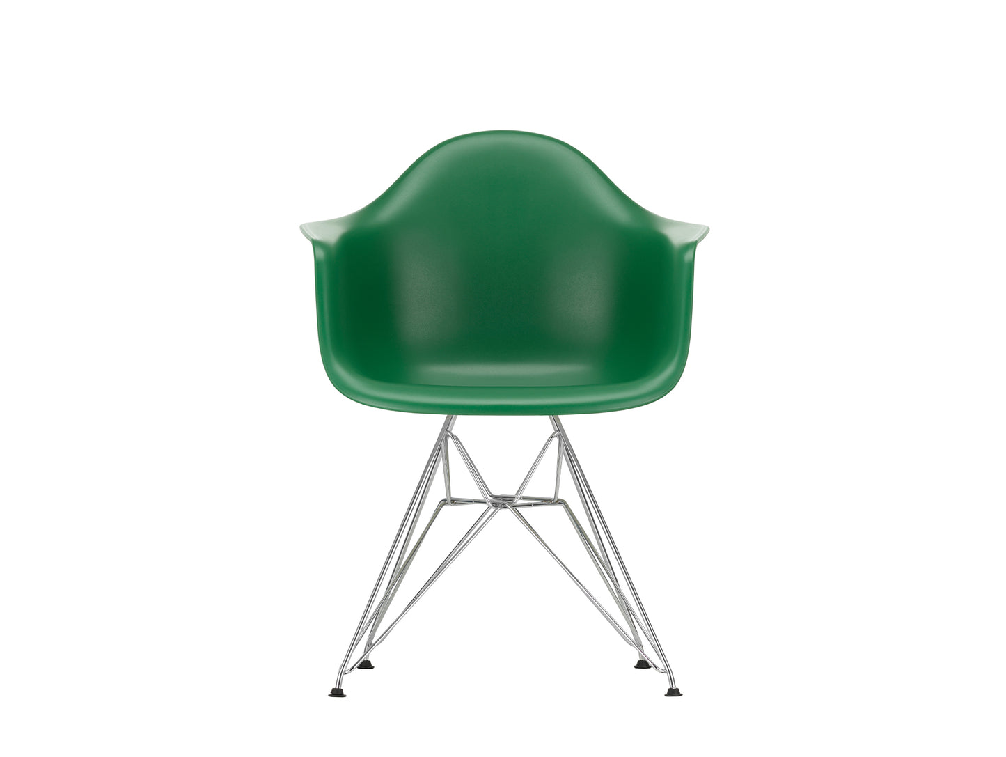 Eames DAR Plastic Armchair RE by Vitra - 17 Emerald Shell / Chrome Base
