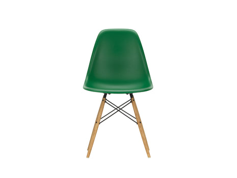 Vitra Eames DSW Plastic Side Chair - 17 Emerald / Ash Honey