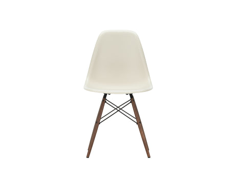 Vitra Eames DSW Plastic Side Chair - 11 Pebble / Dark Maple Base