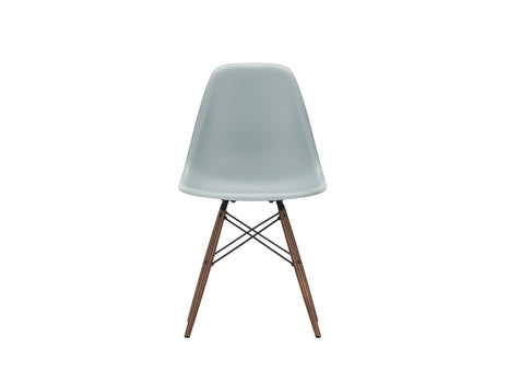 Vitra Eames DSW Plastic Side Chair - 24 Light Grey / Dark Maple Base
