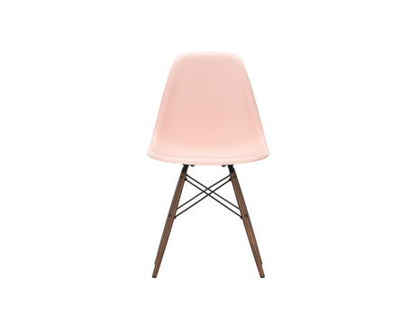 Vitra Eames DSW Plastic Side Chair - 41 Pale Rose / Dark Maple Base