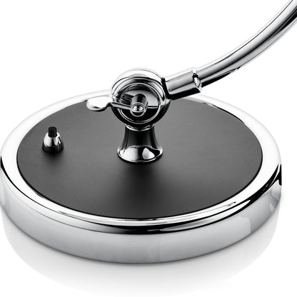 Kaiser Idell Luxus Table Lamp by Fritz Hansen - Matt Black Shade with Chrome Base