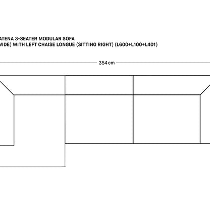 Catena 3-Seater Modular Sofa