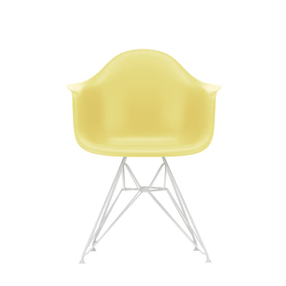 Eames DAR Plastic Armchair RE by Vitra - 92 Citron Shell / White Base