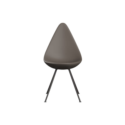 Drop Dining Chair Plastic (3110) by Fritz Hansen - Deep Clay / Warm Graphite Base