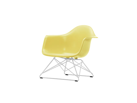 Eames Plastic Armchair LAR by Vitra - 92 Citron Shell / White Base