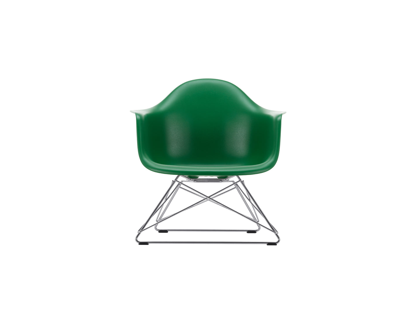 Eames Plastic Armchair LAR by Vitra - 17 Emerald Shell / Chrome Base