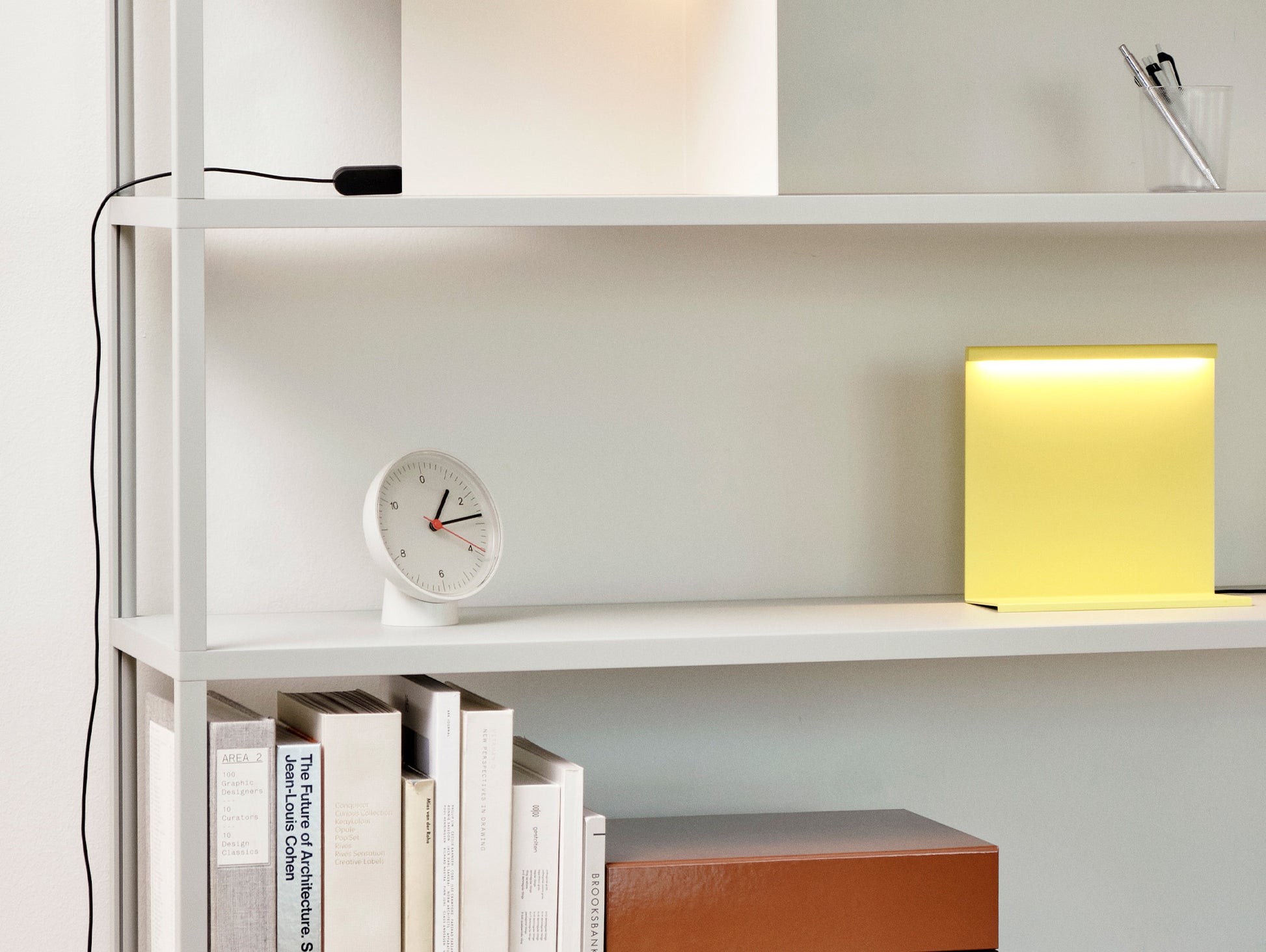 Table Clock by HAY - White