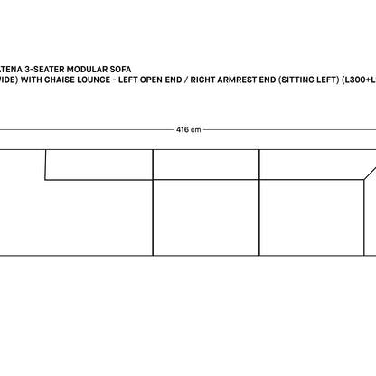 Catena 3-Seater Modular Sofa