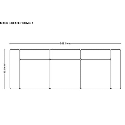 Mags 3 Seater Sofa