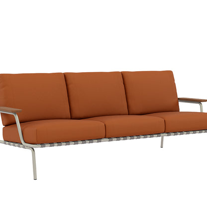 Settle 3-Seater Sofa by Muuto / Grey Frame / Ribbed Weave 09
