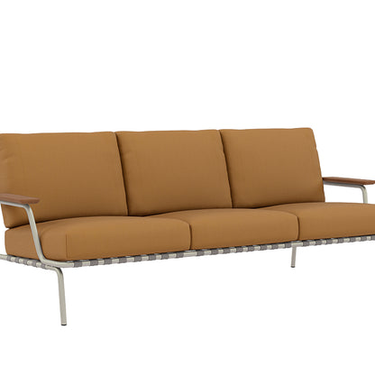 Settle 3-Seater Sofa by Muuto / Grey Frame / Ribbed Weave 11