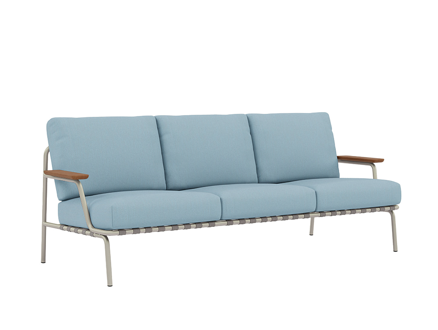 Settle 3-Seater Sofa by Muuto / Grey Frame / Ribbed Weave 17