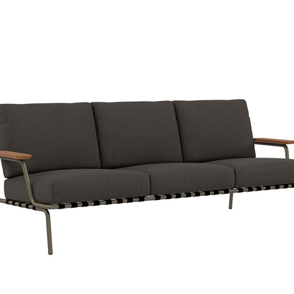 Settle 3-Seater Sofa by Muuto / Taupe Frame / Ribbed Weave 01