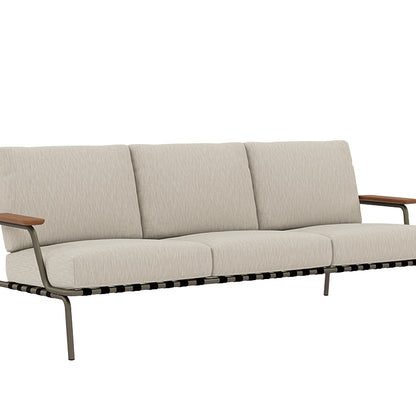 Settle 3-Seater Sofa by Muuto / Taupe Frame / Ribbed Weave 03