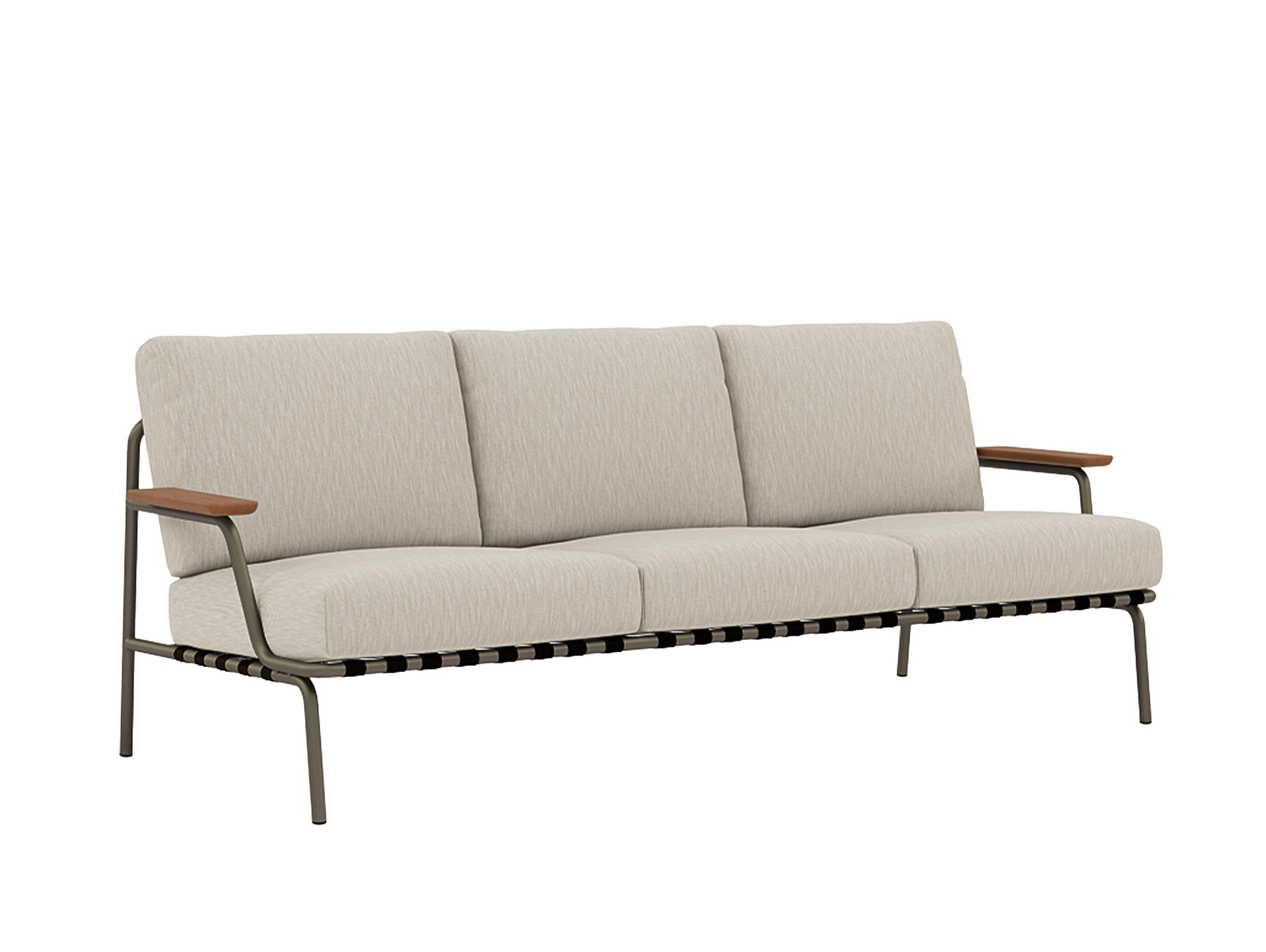 Settle 3-Seater Sofa by Muuto / Taupe Frame / Ribbed Weave 03