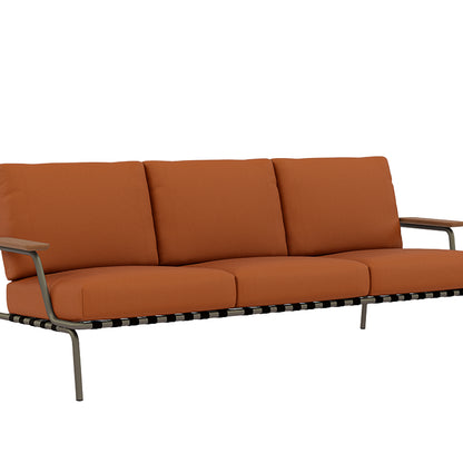 Settle 3-Seater Sofa by Muuto / Taupe Frame / Ribbed Weave 09