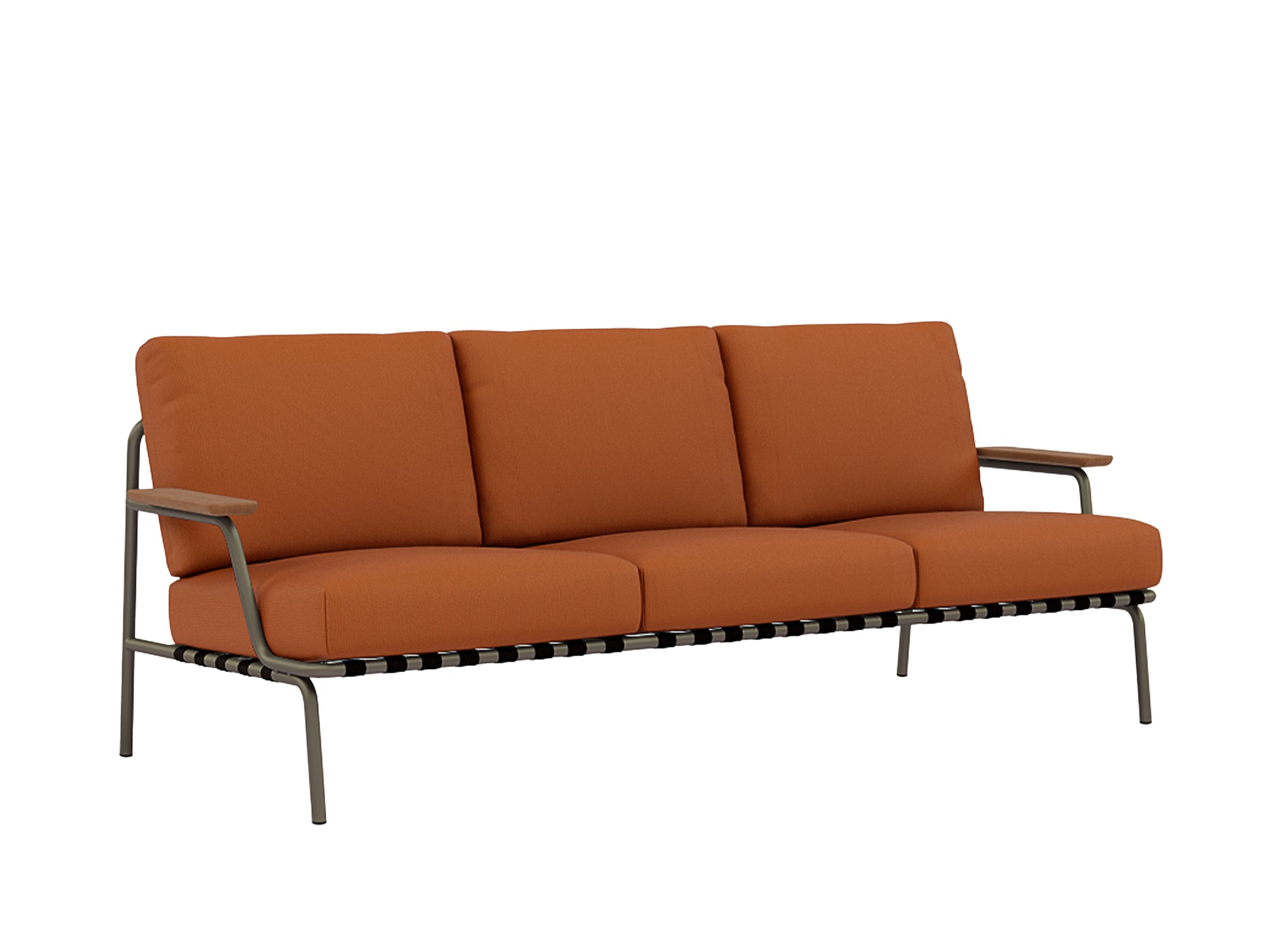 Settle 3-Seater Sofa by Muuto / Taupe Frame / Ribbed Weave 09