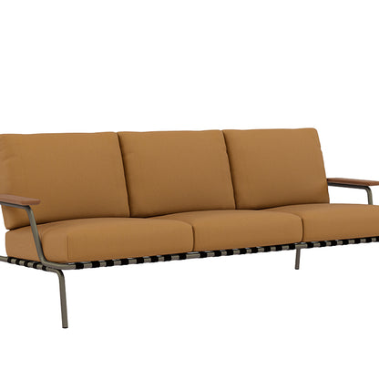 Settle 3-Seater Sofa by Muuto / Taupe Frame / Ribbed Weave 11