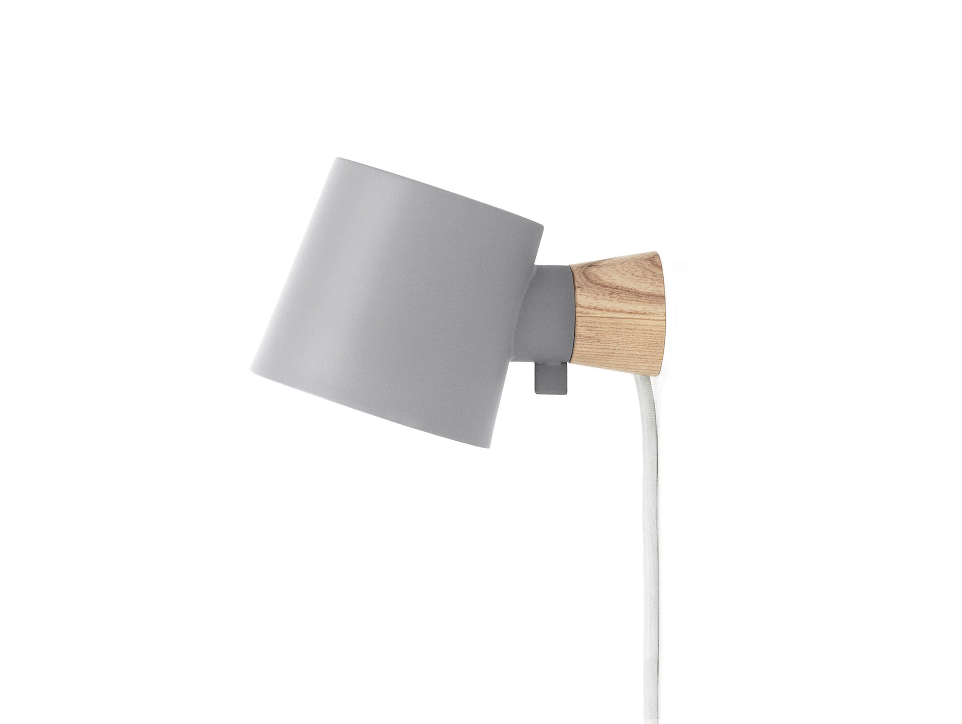 Rise Wall Lamp by Normann Copenhagen - Cable and Plug / Grey