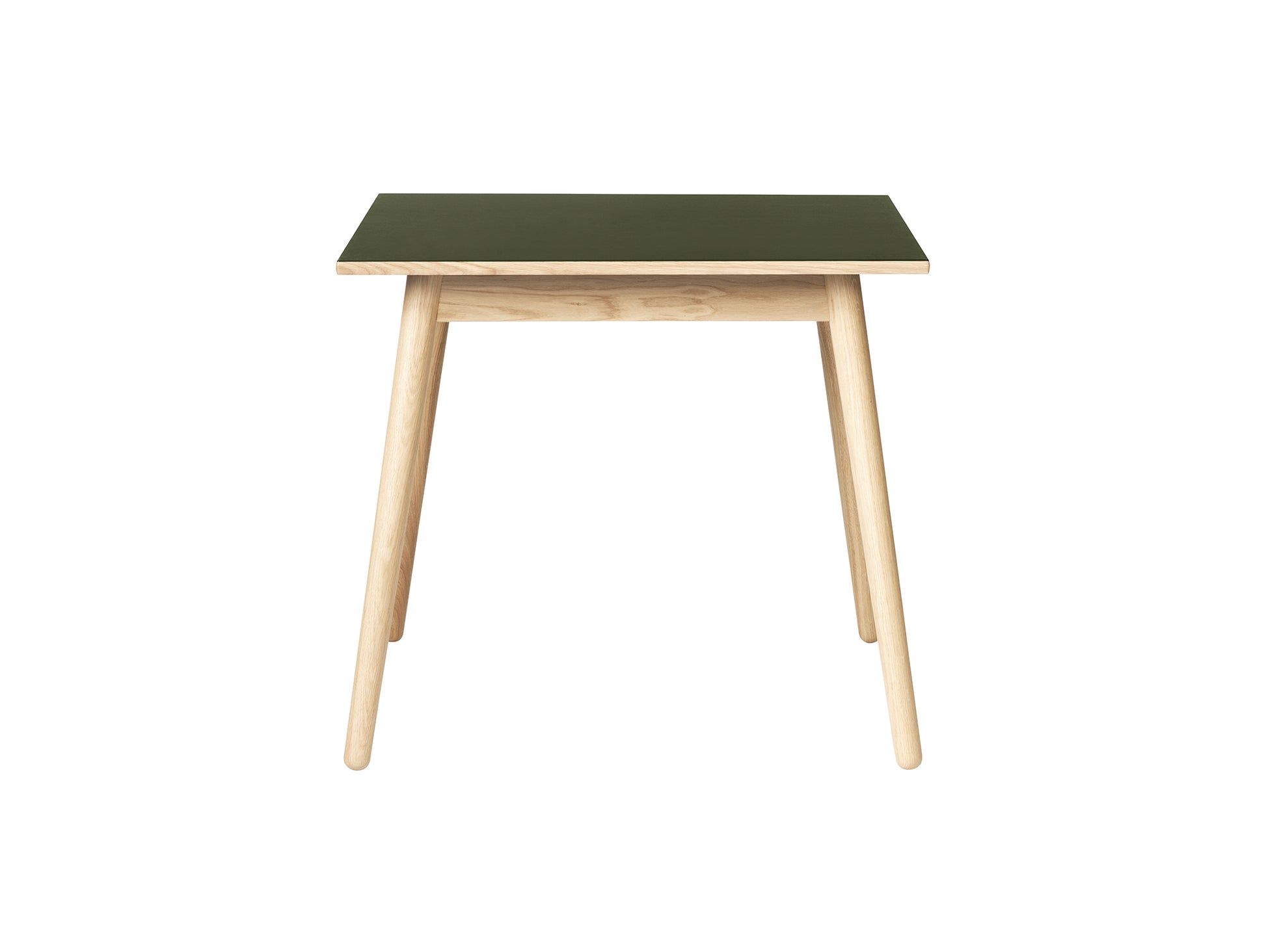 C35A Extendable Table by FDB Mobler - Olive Linoleum 4184 Tabletop