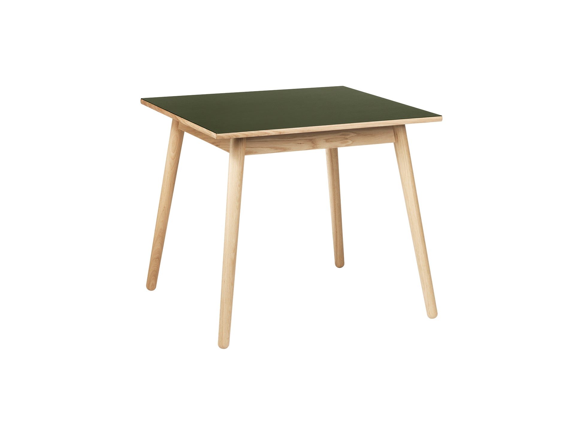 C35A Extendable Table by FDB Mobler - Olive Linoleum 4184 Tabletop