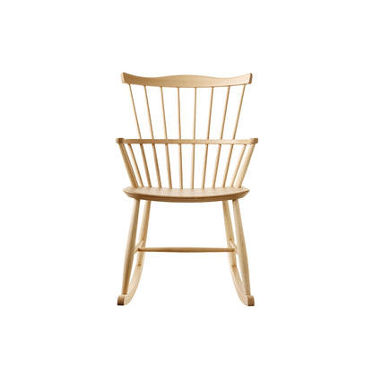 J52G Rocking Chair by FDB Mobler - Lacquered Beech