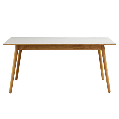 C35B Extendable Table by FDB Mobler - Mushroom Linoleum 4176 Tabletop