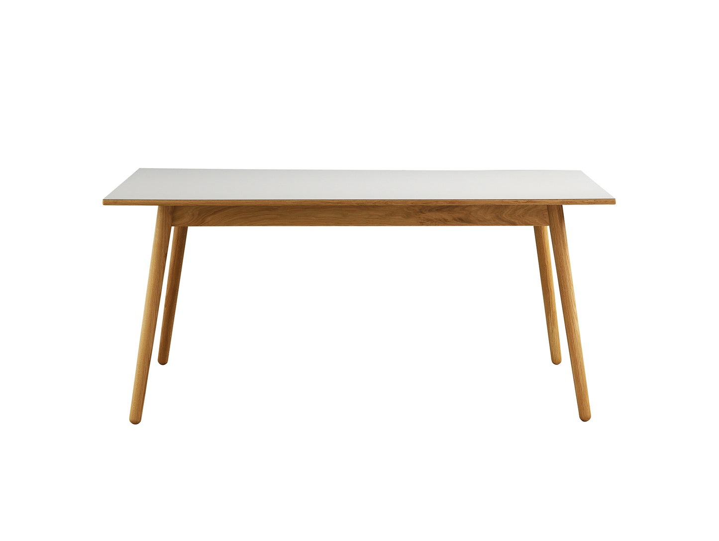 C35B Extendable Table by FDB Mobler - Mushroom Linoleum 4176 Tabletop