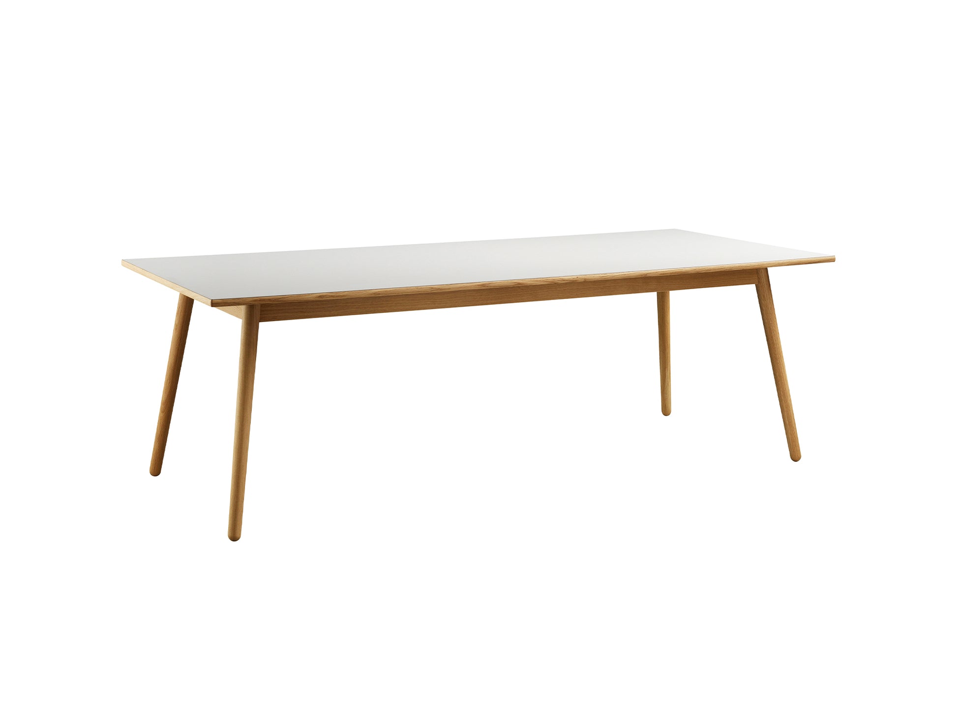 C35C Extendable Table by FDB Mobler - Mushroom Linoleum 4176 Tabletop
