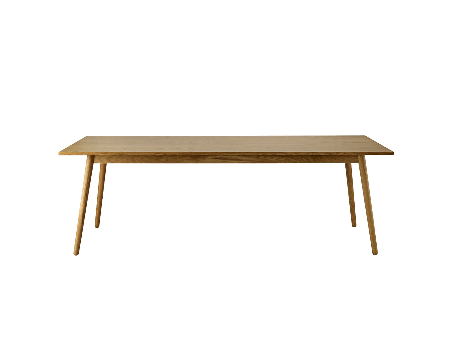 C35C Extendable Table by FDB Mobler - Lacquered Oak Veneer Tabletop