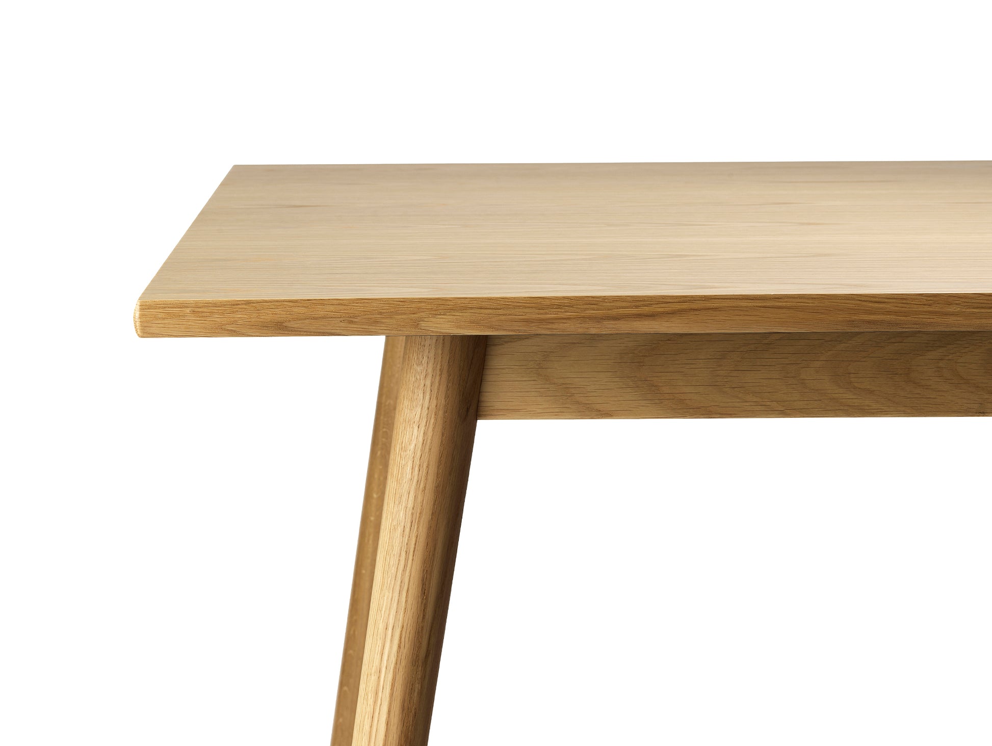 C35C Extendable Table by FDB Mobler - Lacquered Oak Veneer Tabletop