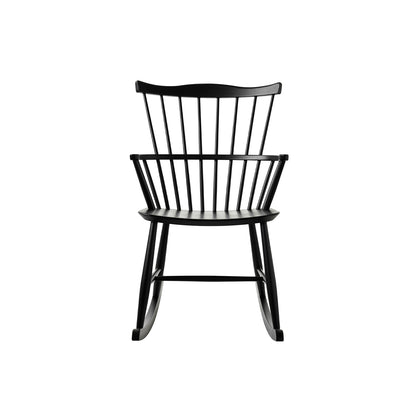 J52G Rocking Chair by FDB Mobler - Black Painted Beech